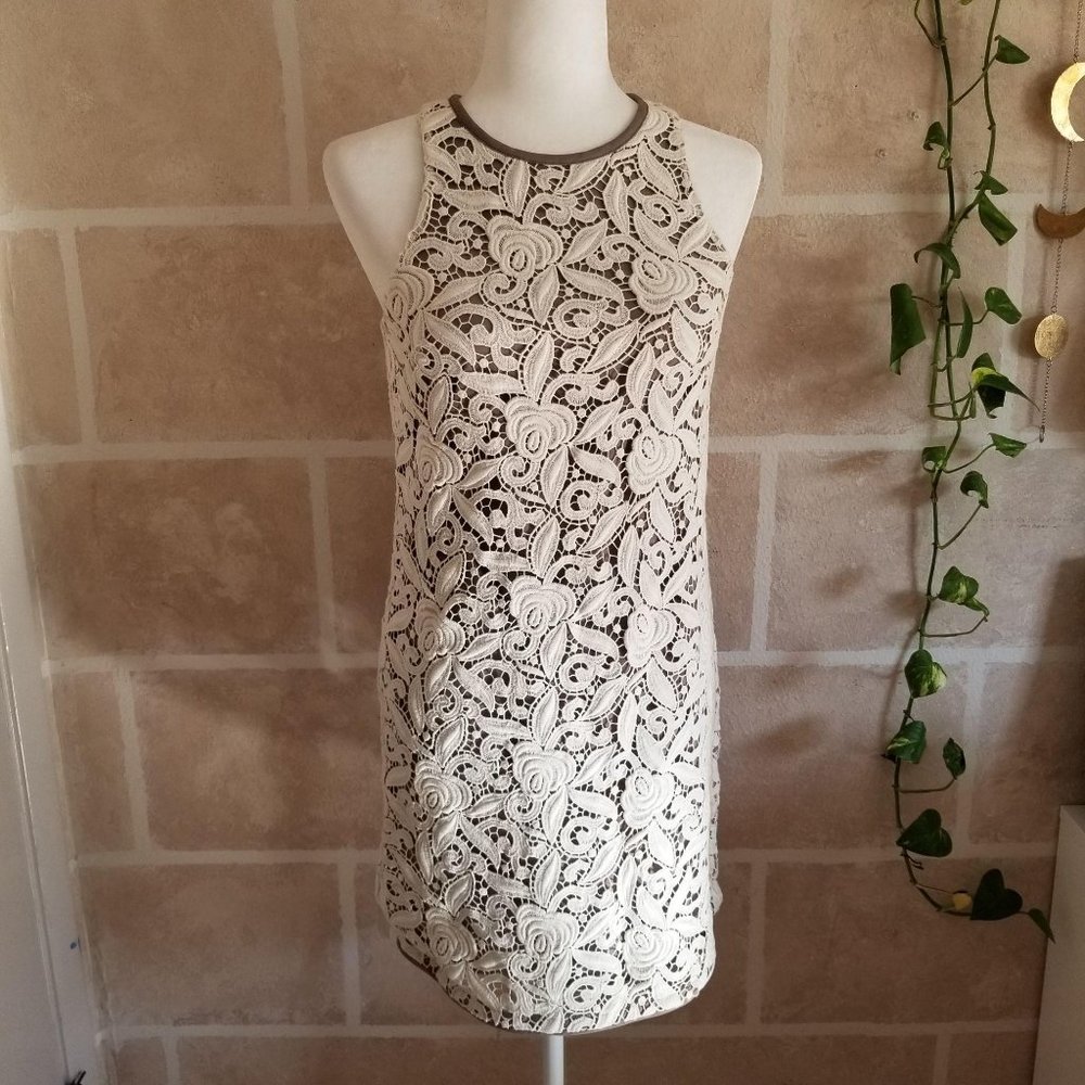 Juicy Couture Cream Lace Mini Dress